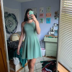 Sage green dress